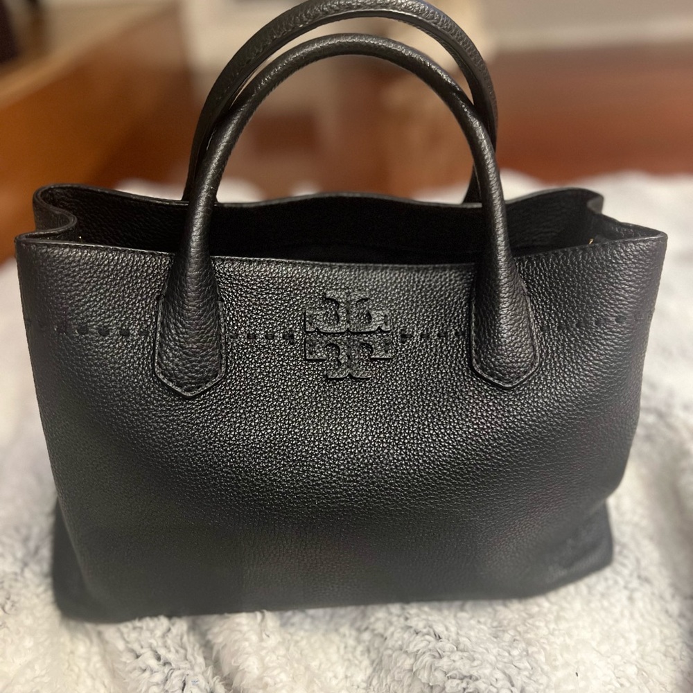 Tory Burch McGraw triple compartment satchel handbag